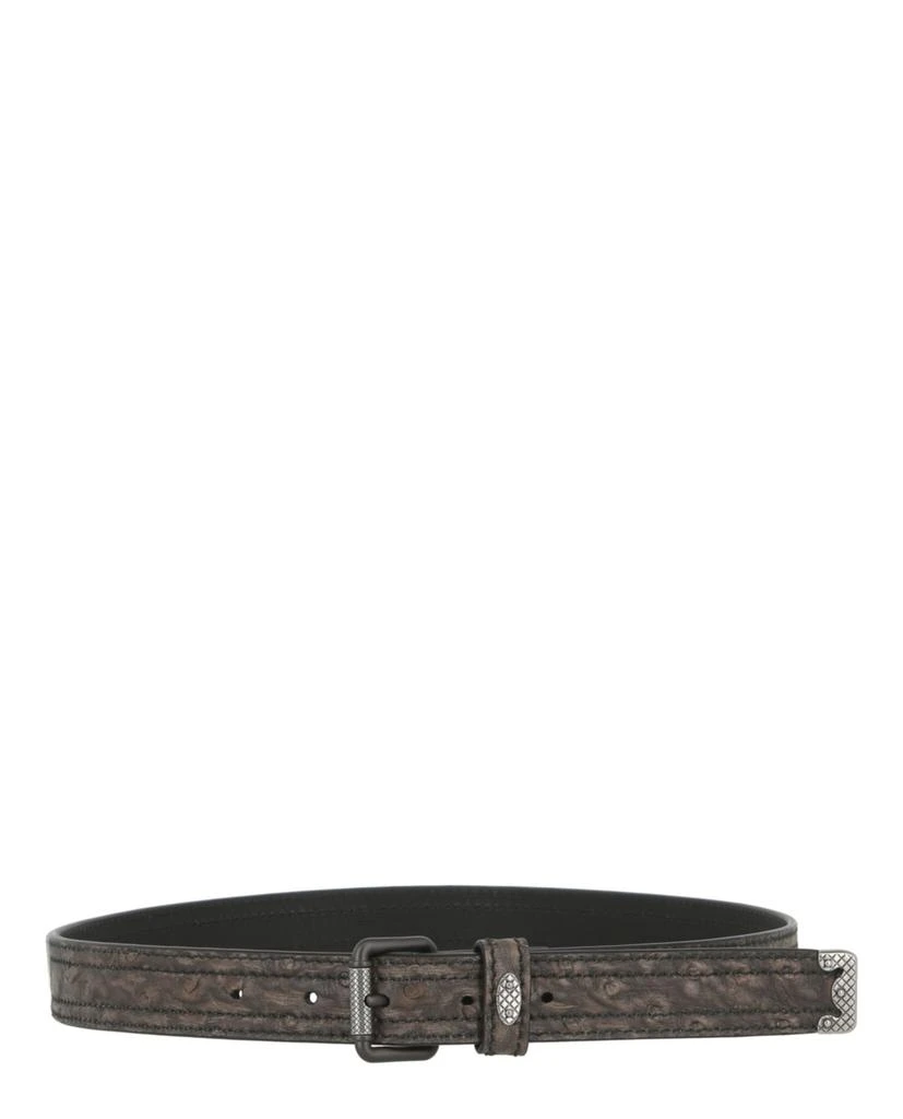 商品Bottega Veneta|Leather Double-Stitched Belt,价格¥1725,第1张图片