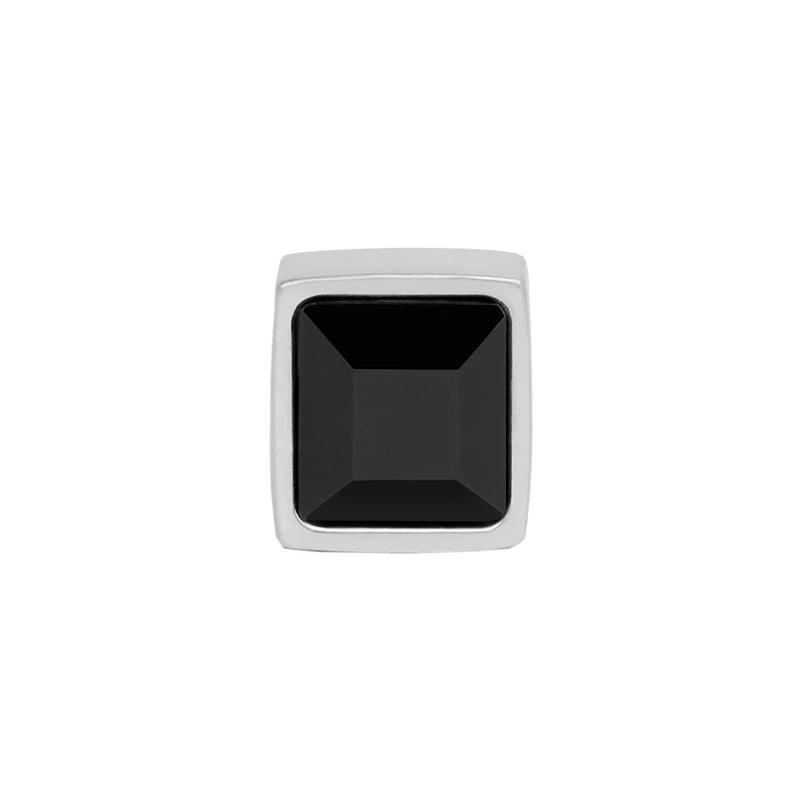 商品Celine|【预售3-7天】赛琳  AIGUISE系列 男士纯银镶嵌黑玛瑙耳钉460DG6SSO.38OY,价格¥2919,第1张图片