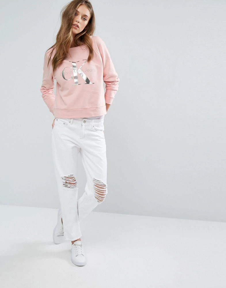 商品Calvin Klein|Calvin Klein Jeans Logo Sweatshirt,价格¥886,第4张图片详细描述