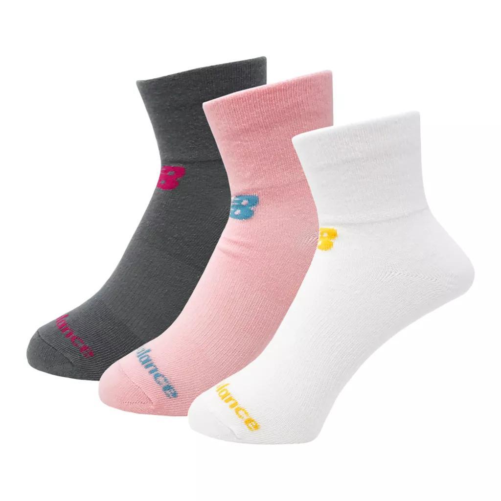 商品New Balance|Performance Cotton Flat Knit Ankle Socks 3 Pack,价格¥53,第3张图片详细描述