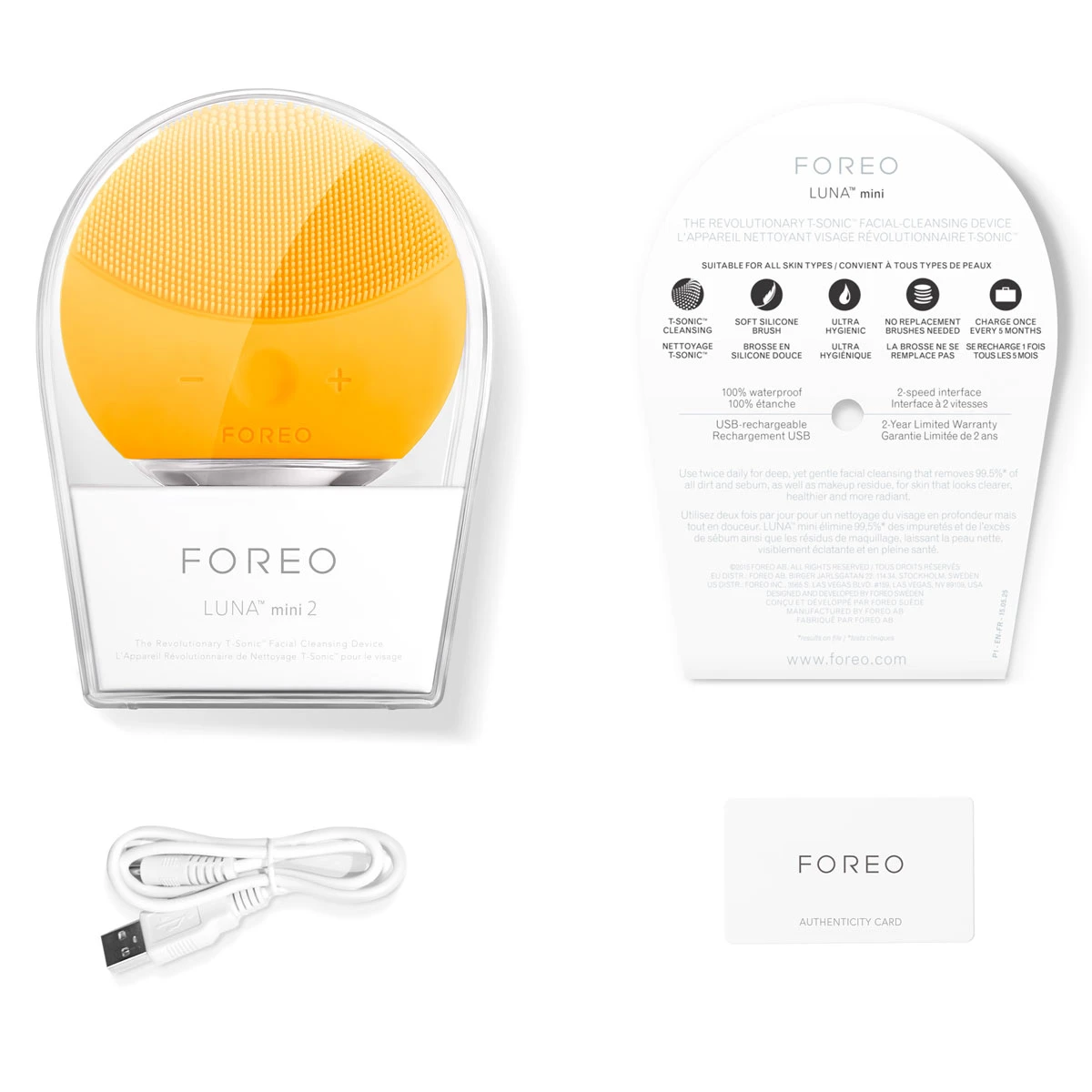 FOREO 斐珞尔 LUNA露娜 Mini2迷你2代版净透洁面仪 向日葵黄 商品