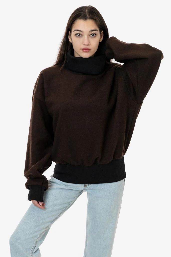 RWHR313 - Wool Turtleneck Sweater with Heavy Cotton Rib 商品