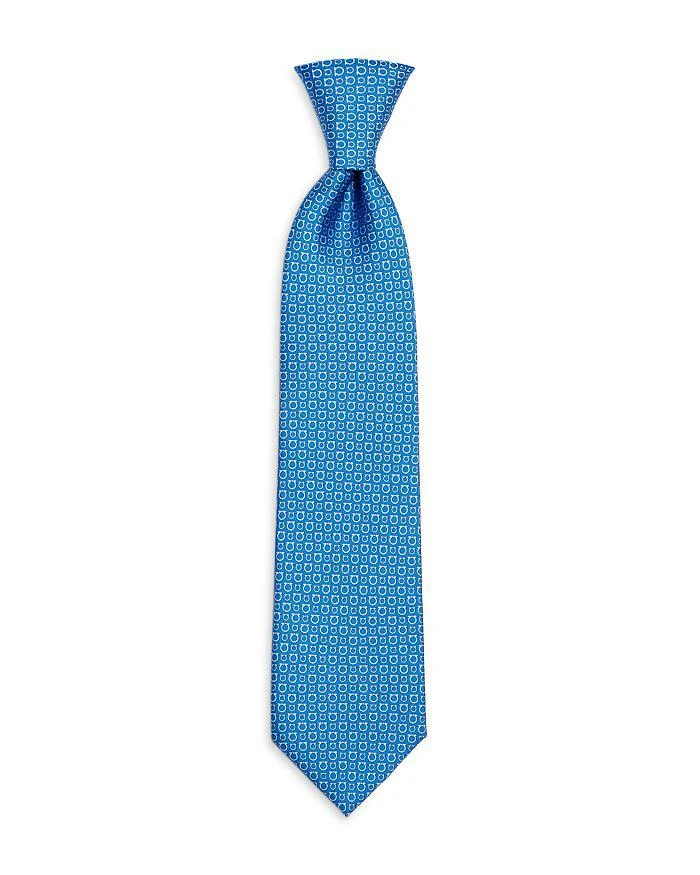 商品Salvatore Ferragamo|Mixed Gancini Print Silk Classic Tie,价格¥1170,第1张图片