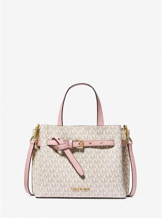 商品Michael Kors|女式 Emilia系列 小号老花拼色 方形手提包 斜挎包,价格¥710,第1张图片