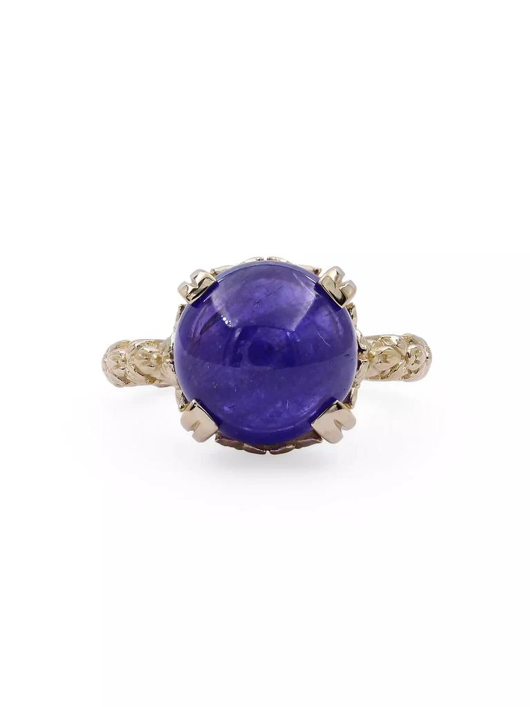 商品Stephen Dweck|Luxury 18K Yellow Gold & Tanzanite Ring,价格¥36959,第1张图片