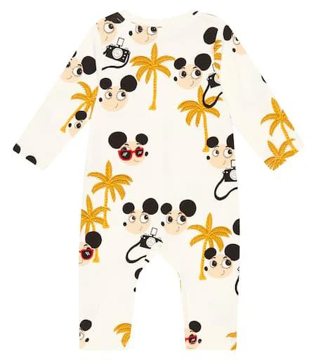 商品Mini Rodini|Baby Ritzratz cotton-blend jersey onesie,价格¥509,第2张图片详细描述