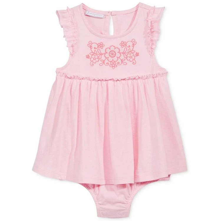 商品First Impressions|Embroidered Skirted Cotton Romper, Baby Girls (0-24 Months), Created for Macy's,价格¥68,第2张图片详细描述