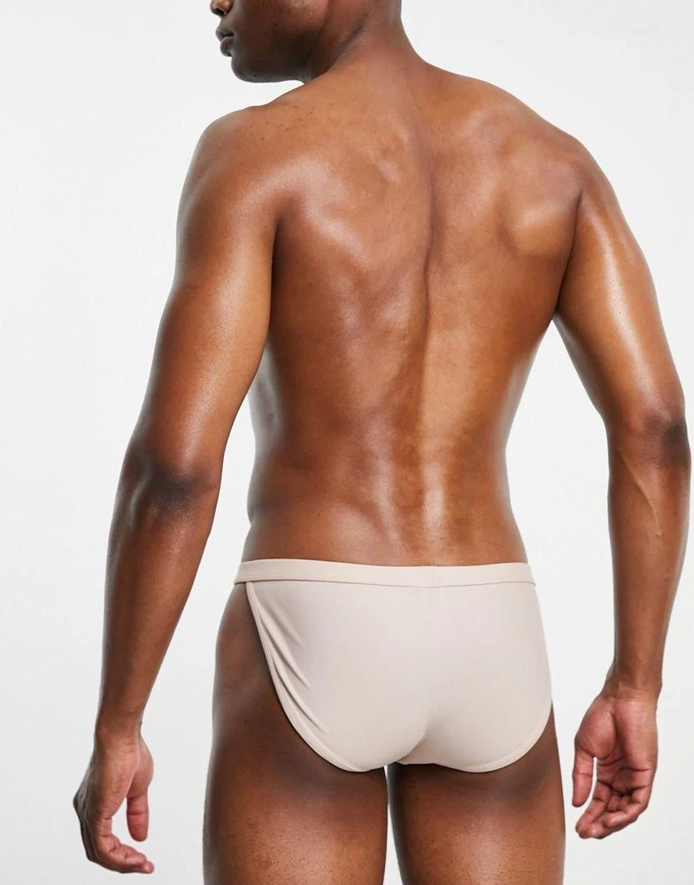 商品ASOS|ASOS DESIGN swim briefs with high leg in pink,价格¥54,第2张图片详细描述