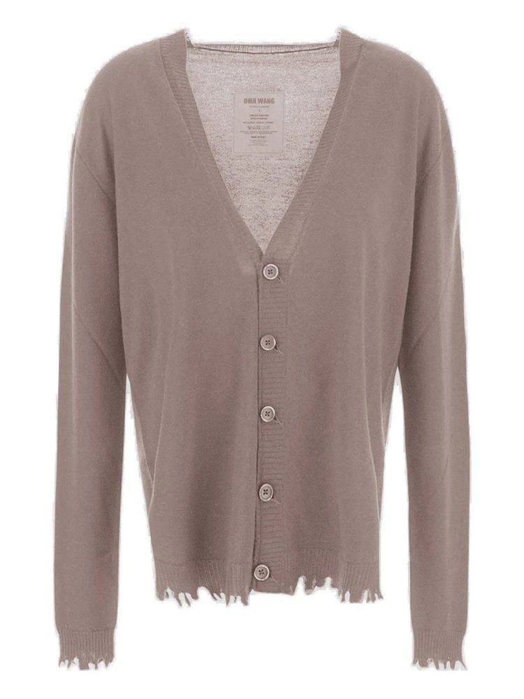 商品Uma Wang|Uma Wang Raw-Edge V-Neck Cardigan,价格¥2362,第1张图片
