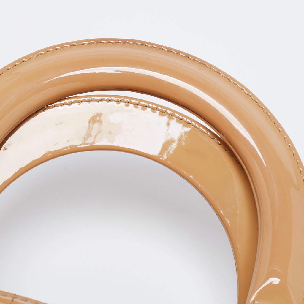 Dior Beige Cannage Patent Leather Large Lady Dior Tote商品第5张图片规格展示
