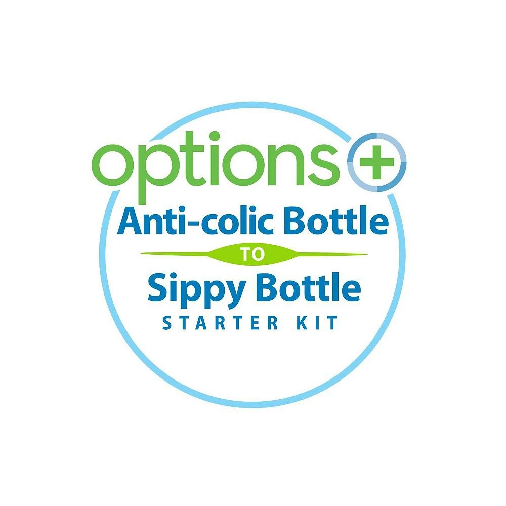 商品Dr. Browns|Anti-Colic Options+ Wide-Neck Baby Bottle to Sippy Bottle, 9oz, 2 pack, Green,价格¥205,第3张图片详细描述