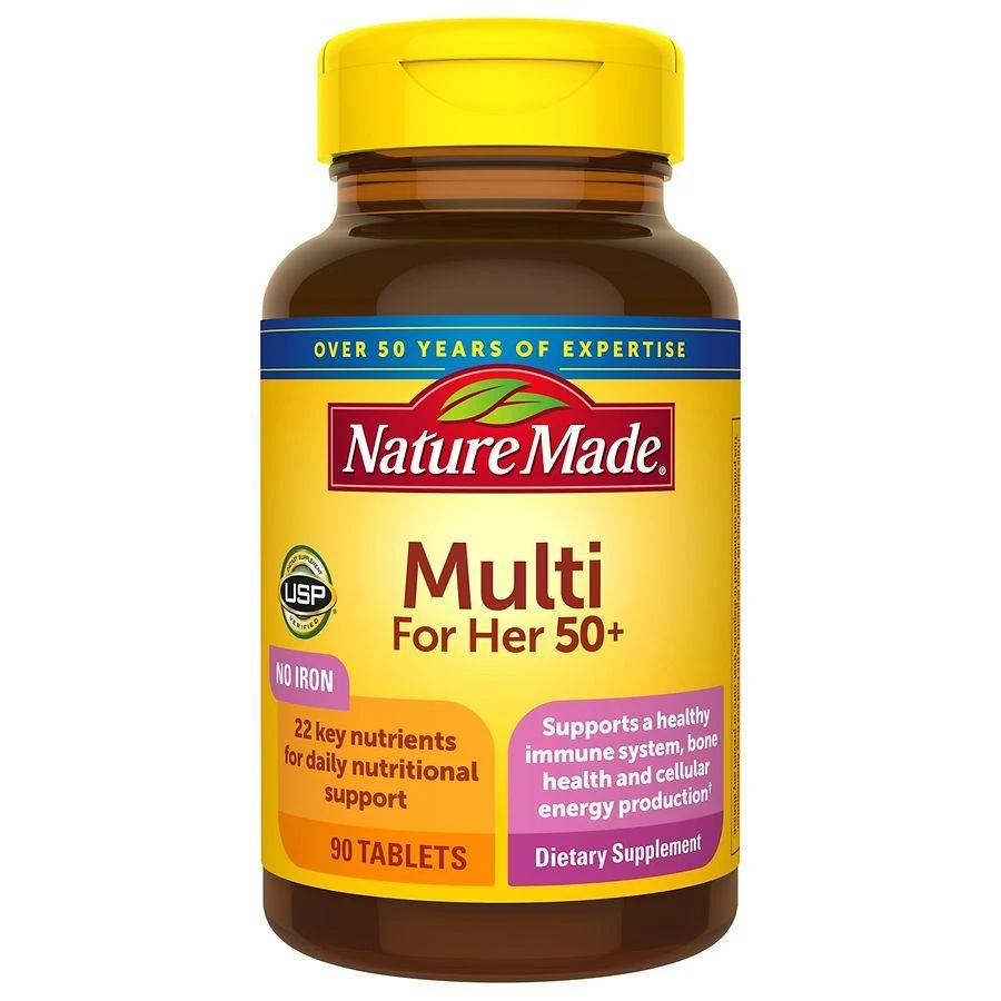 商品Nature Made|Multivitamin For Her 50+ Tablets with No Iron,价格¥127,第1张图片