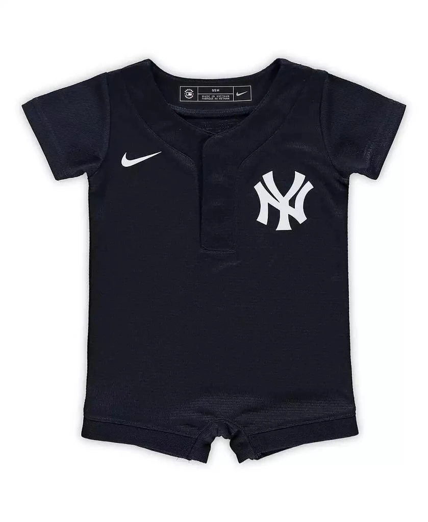 商品NIKE|Newborn and Infant Boys and Girls Navy New York Yankees Official Jersey Romper,价格¥300,第1张图片