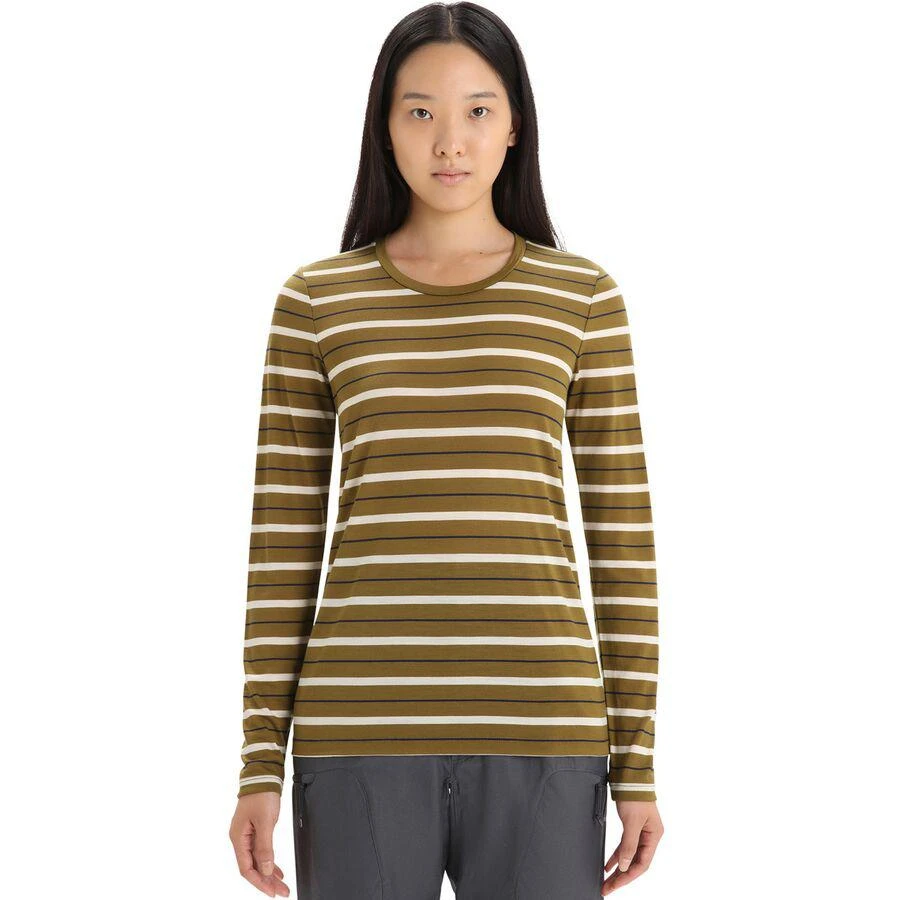 商品Icebreaker|Wave Stripe Long-Sleeve T-Shirt - Women's,价格¥434,第1张图片