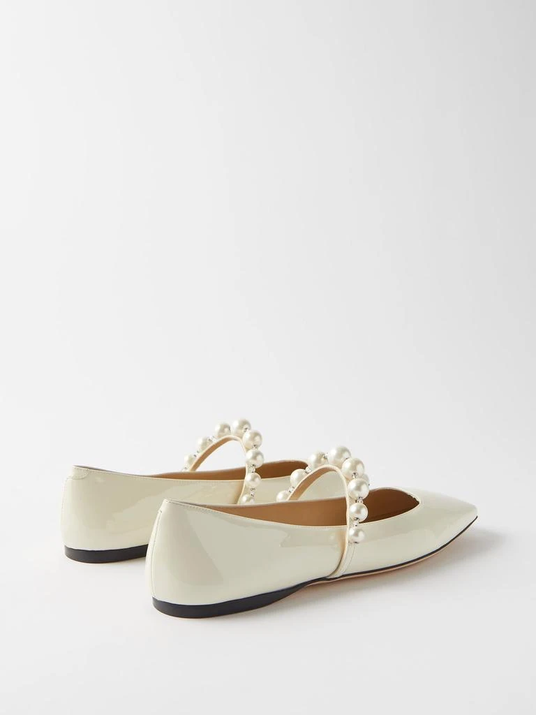 商品Jimmy Choo|Ade faux-pearl and leather ballet flats,价格¥4509,第4张图片详细描述