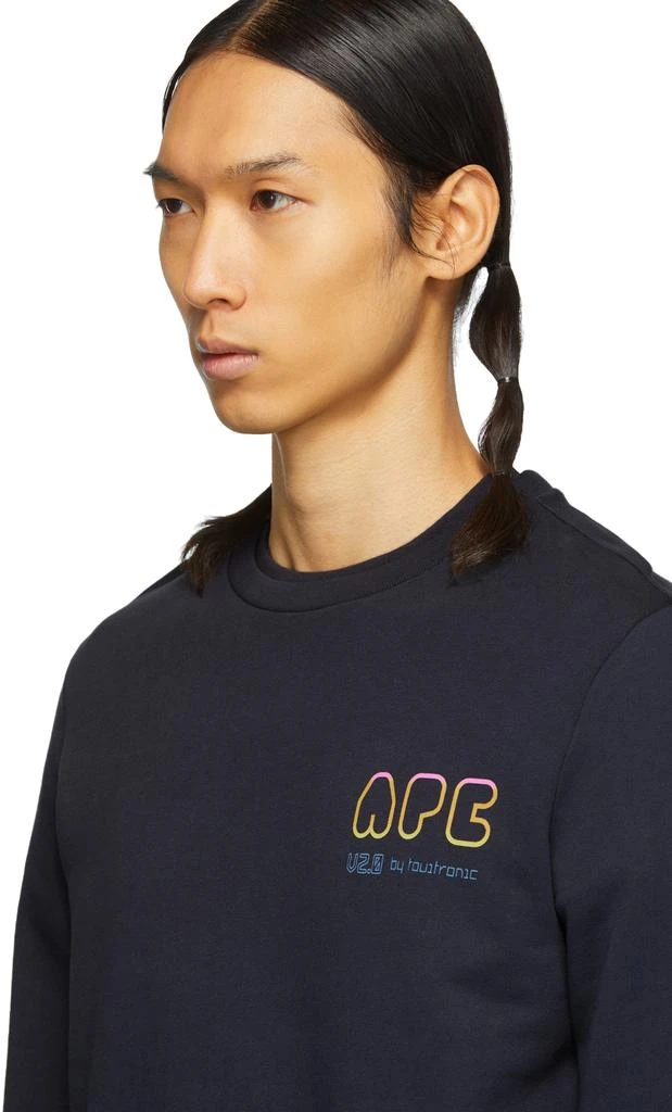 商品A.P.C.|Navy V2.0 Rainbow Sweatshirt,价格¥547,第4张图片详细描述