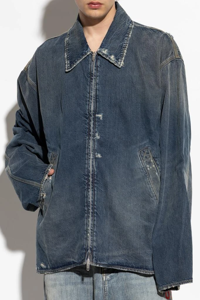 商品Balenciaga|Balenciaga Zip-Up Denim Jacket,价格¥12231,第2张图片详细描述