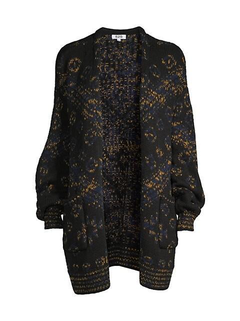 商品525 America|Oversized Jacquard Knit Cardigan,价格¥1302,第1张图片