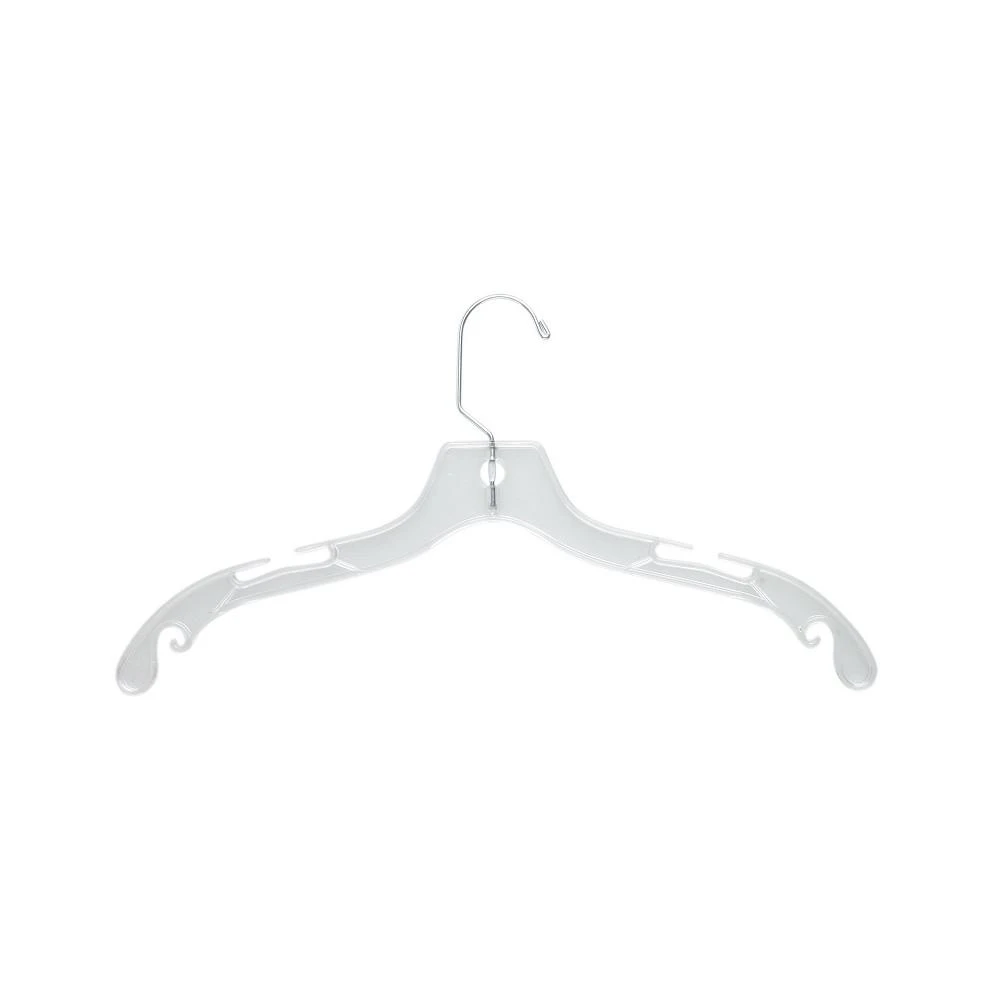商品Honey Can Do|Clear Plastic Hangers with Swivel Hook and Notches, Set of 24,价格¥314,第1张图片