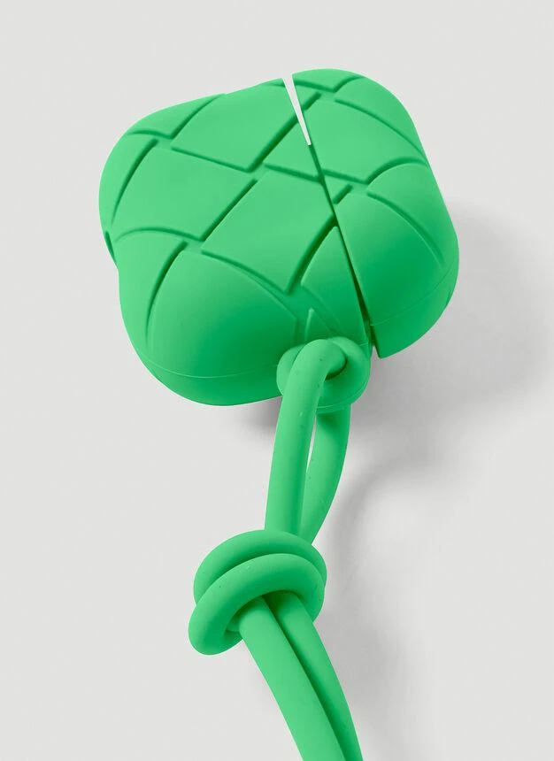 商品Bottega Veneta|Intreccio Airpods Pro Case in Green,价格¥1833,第3张图片详细描述