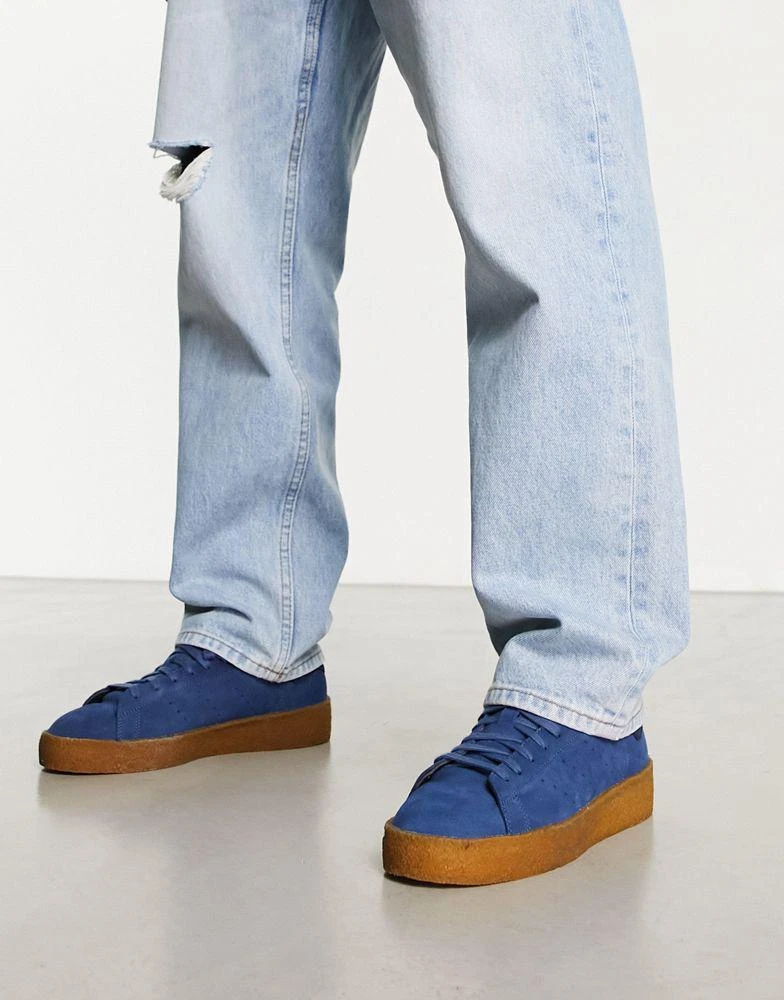 商品Adidas|adidas Originals gum sole Stan Smith Crepe trainers in blue,价格¥810,第1张图片