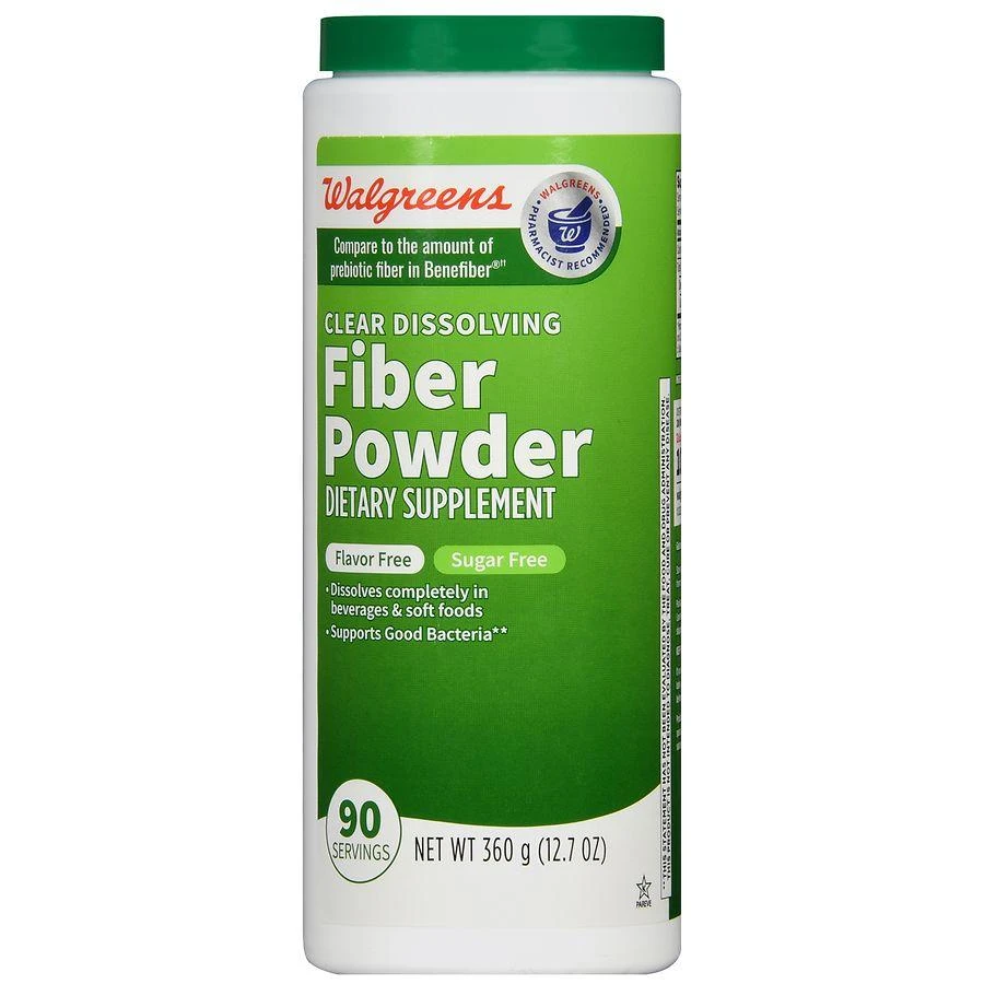 商品Walgreens|Clear Dissolving Fiber Powder Flavor Free,价格¥121,第2张图片详细描述