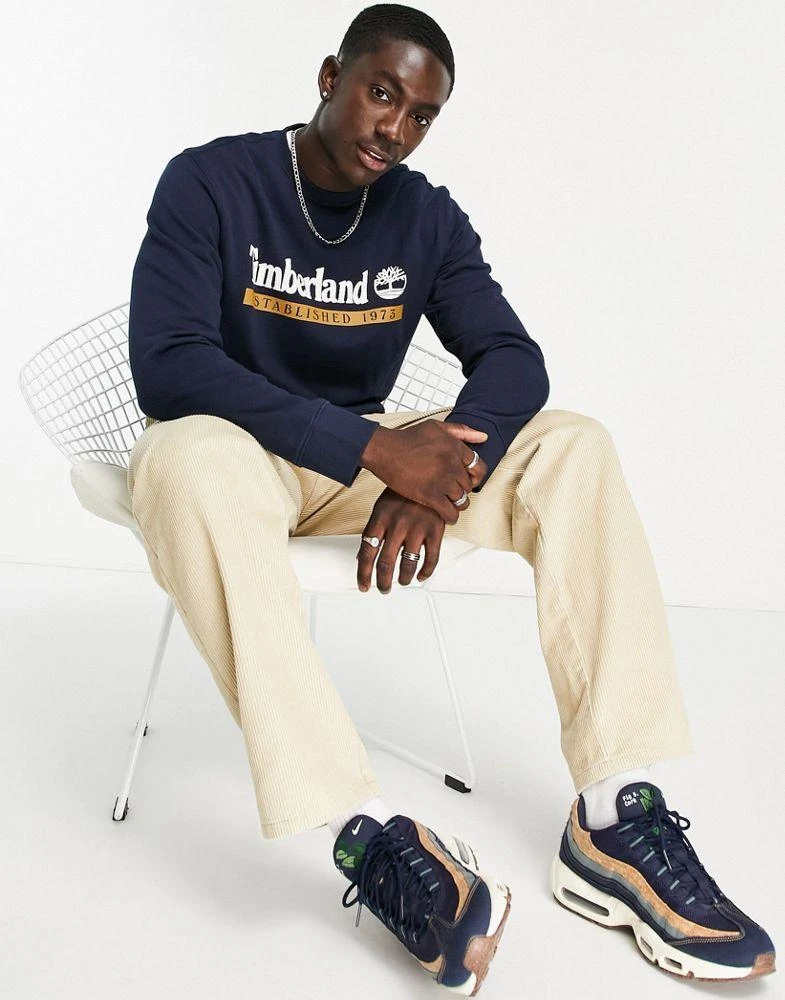 商品Timberland|Timberland Established 1973 sweatshirt in dark blue,价格¥348,第2张图片详细描述