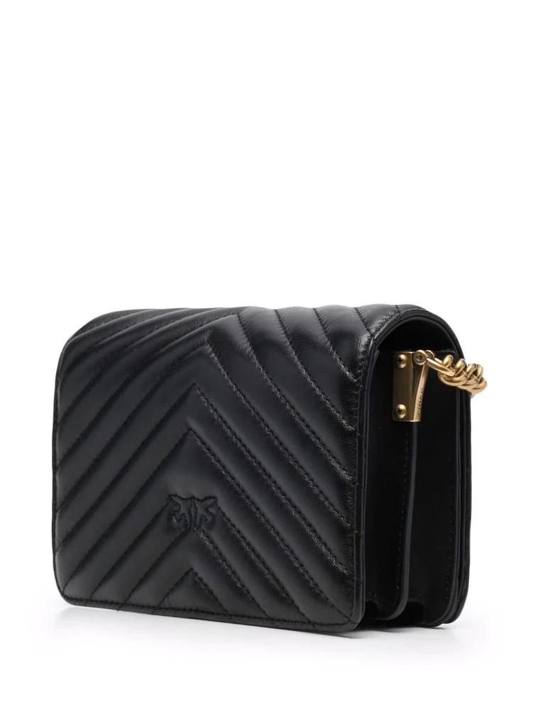 商品PINKO|PINKO logo-plaque quilted leather satchel bag,价格¥2255,第3张图片详细描述
