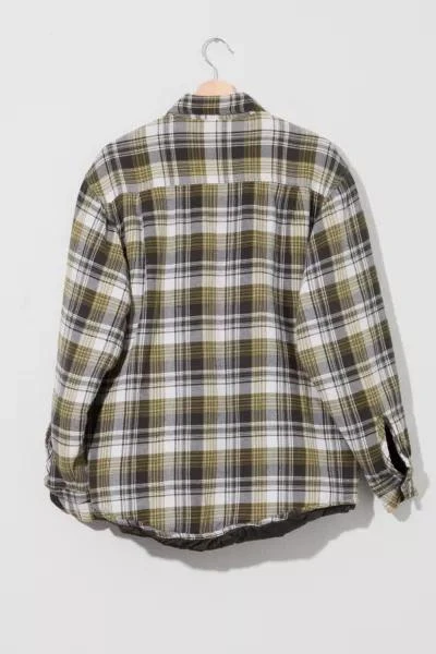 商品Wrangler|Vintage 1990s Wrangler Green Plaid Heavyweight Work Shirt,价格¥825,第3张图片详细描述