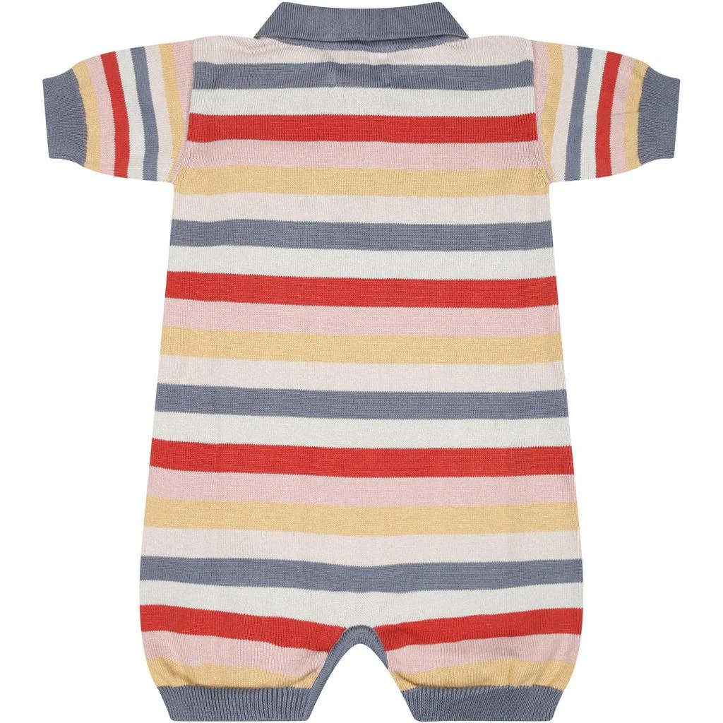 商品Coco Au Lait|Multicolor Romper For Baby Boy With Striped Pattern,价格¥1081,第2张图片详细描述