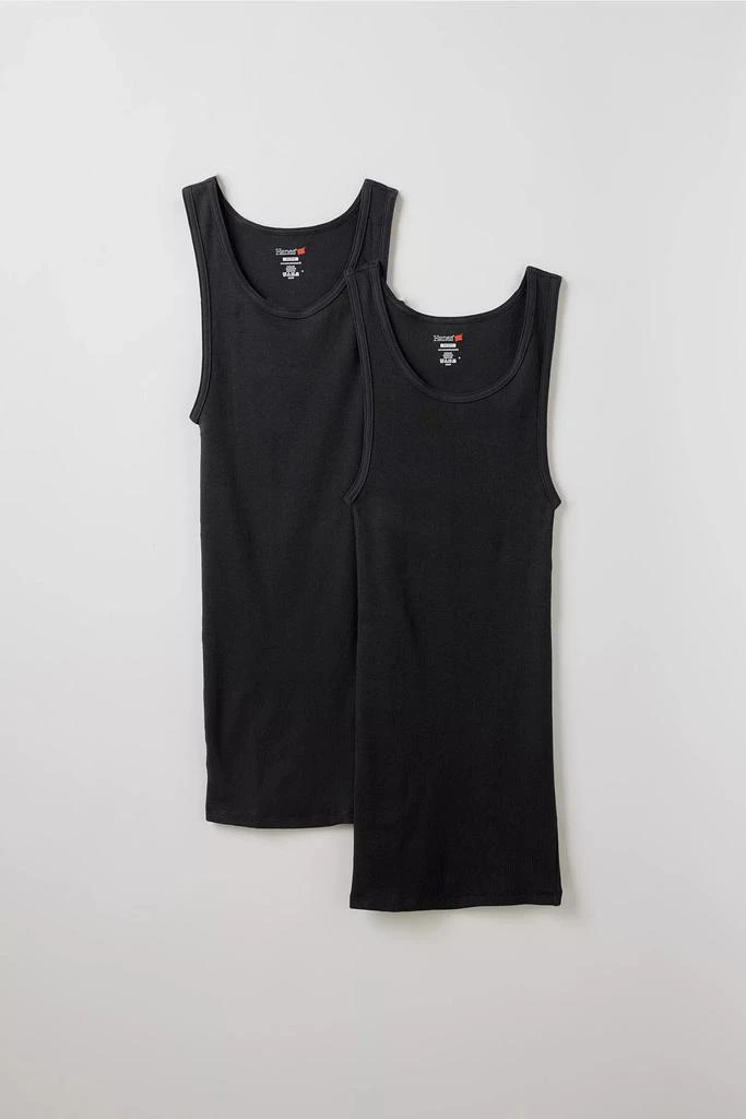 商品Hanes|Hanes UO Exclusive Ribbed Tank Top 2-Pack,价格¥185,第2张图片详细描述