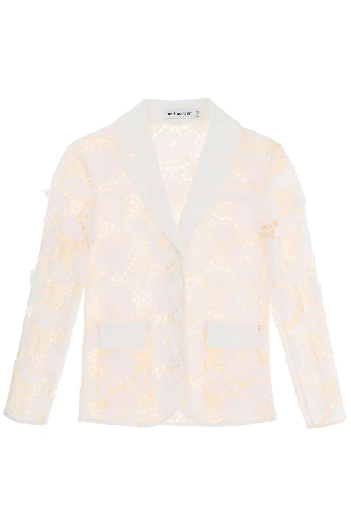 商品Self Portrait|cotton floral lace jacket,价格¥2233,第1张图片