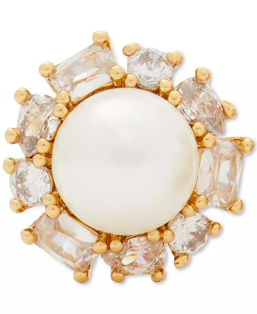 商品Kate Spade|Gold-Tone Candy Shop Imitation Pearl Halo Stud Earrings,价格¥325,第3张图片详细描述