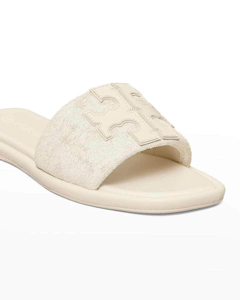 商品Tory Burch|Double T Logo Flat Slide Sandals,价格¥1916,第2张图片详细描述