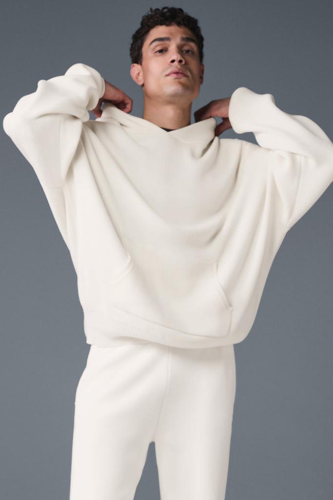 Alo Scholar Hooded Sweater - Ivory - Hoodies - Free Shipping