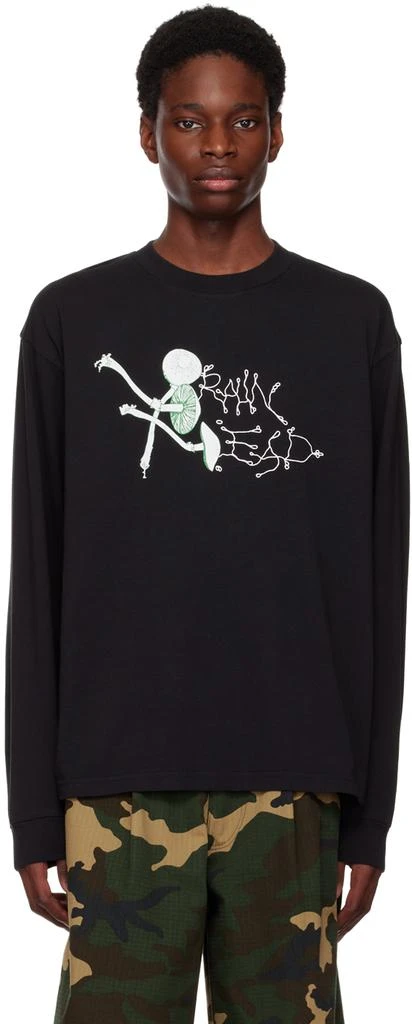 商品Brain Dead|Black Post-Human Laboratories Long Sleeve T-Shirt,价格¥296,第1张图片