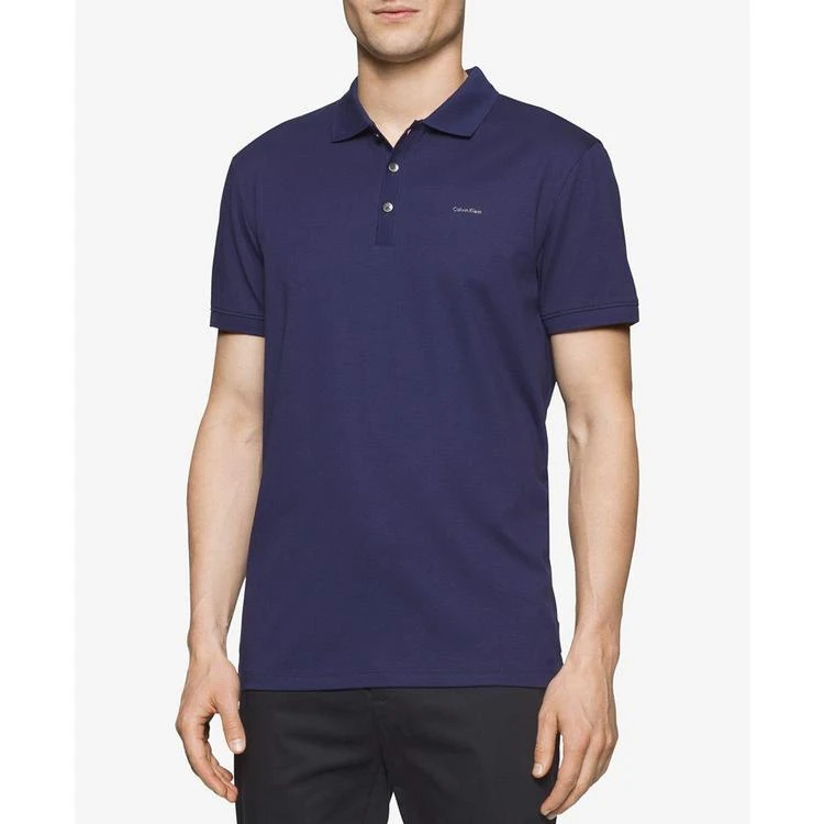 商品Calvin Klein|Calvin Klein Men's Liquid Cotton Polo,价格¥306,第4张图片详细描述