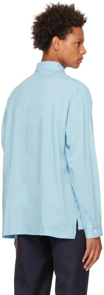 商品Jacquemus|Blue Le Papier 'La Chemise Mazzolu' Shirt,价格¥2451,第5张图片详细描述