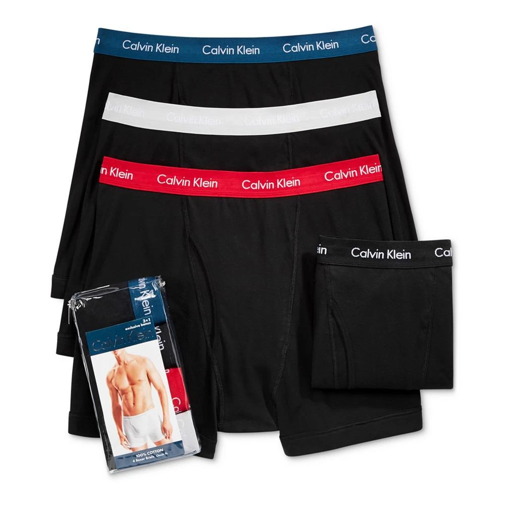 商品Calvin Klein|经典男士平角内裤买4件装,价格¥321,第1张图片