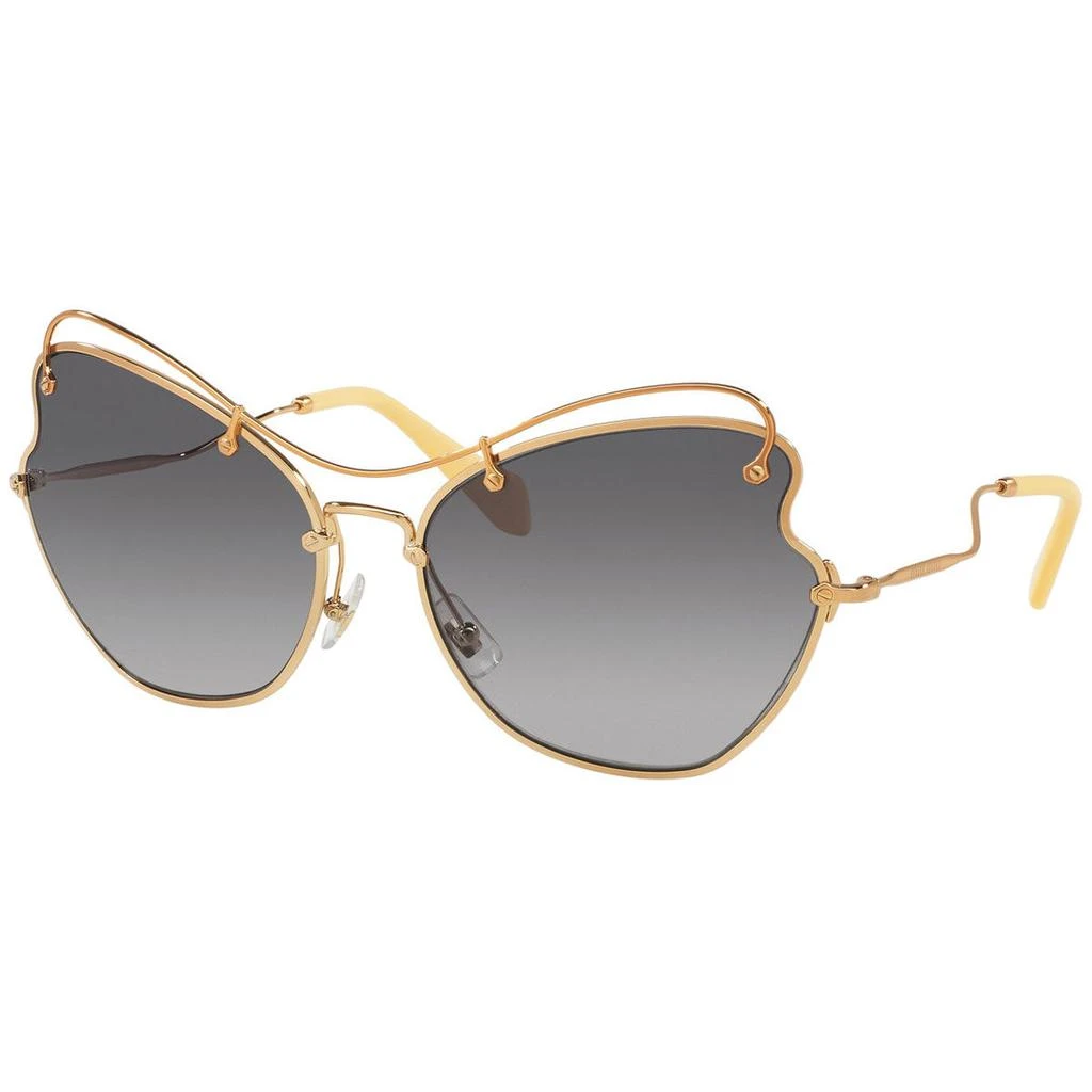 商品Miu Miu|Miu Miu Women's Sunglasses - Antique Gold Metal Frame Grey Lenses | 56RS-7OE3E265,价格¥1070,第1张图片