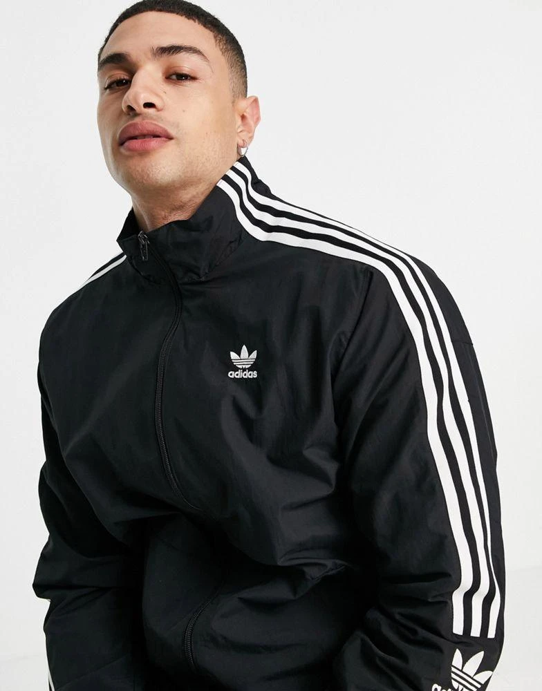 商品Adidas|adidas Originals adicolor lock up track jacket in black,价格¥710,第2张图片详细描述