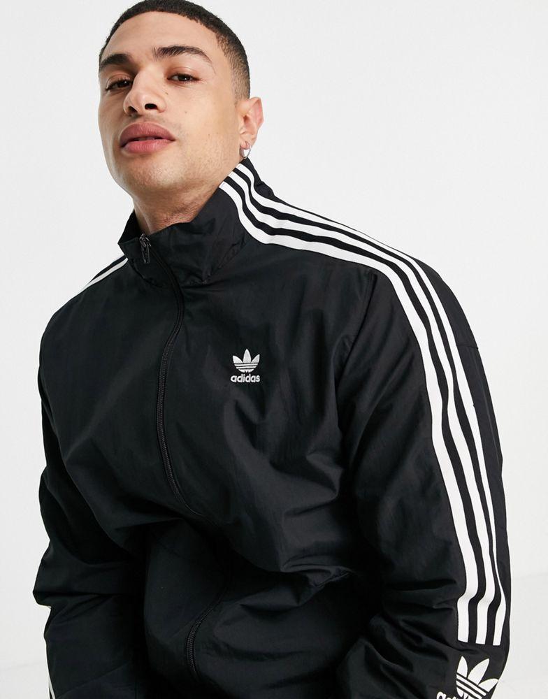 商品Adidas|adidas Originals adicolor lock up track jacket in black,价格¥513,第4张图片详细描述