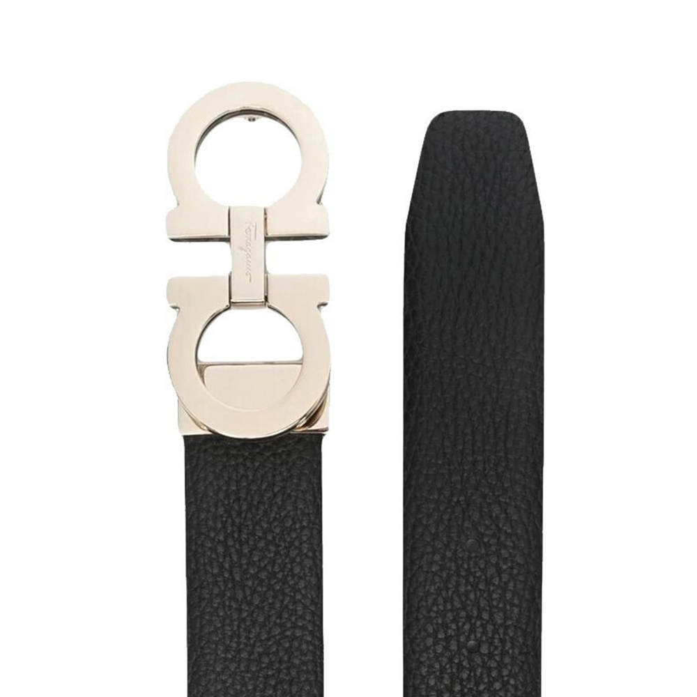 SALVATORE FERRAGAMO 菲拉格慕 男士黑色腰带 67-0017-742541【包装随机，部分无包装盒】商品第4张图片规格展示