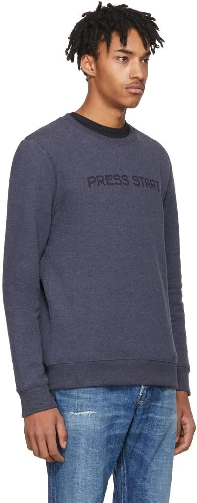 商品A.P.C.|Blue 'Press Start' Sweatshirt,价格¥352,第2张图片详细描述