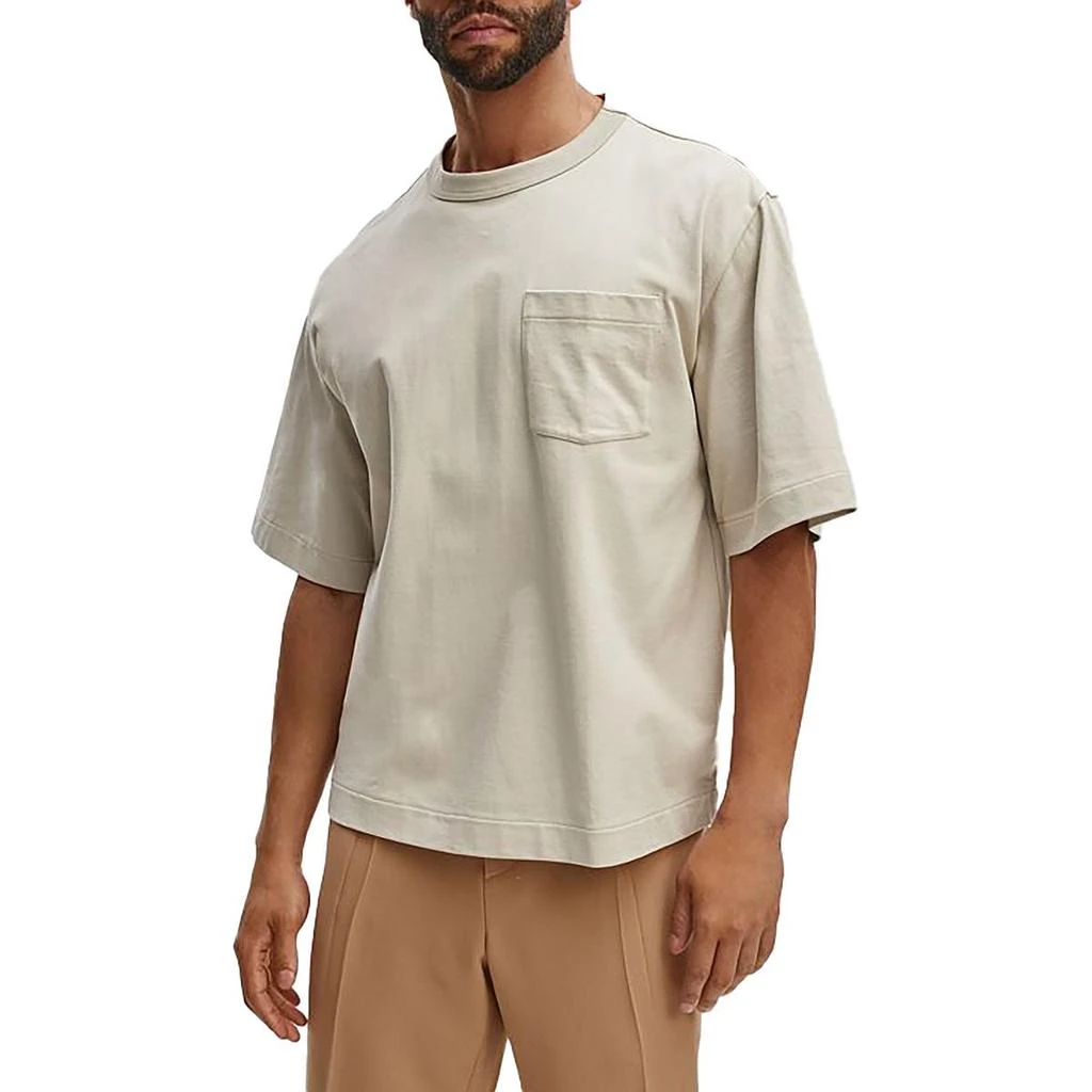商品Mode of One|Mens Solid Cotton T-Shirt,价格¥182,第1张图片