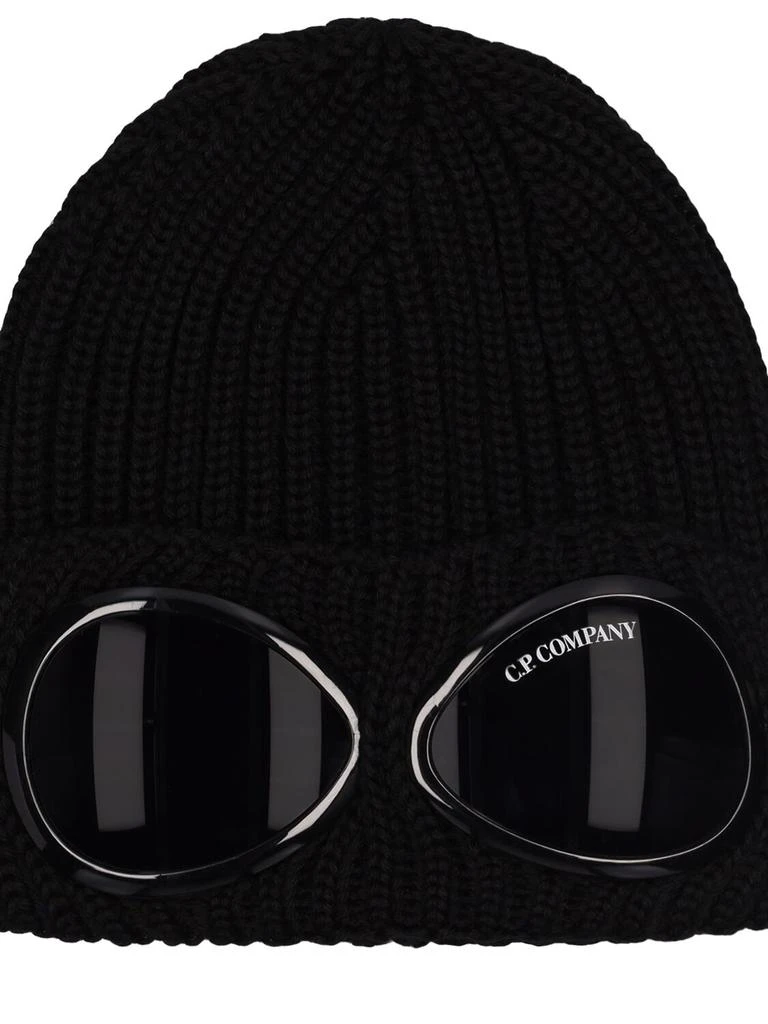 商品C.P. Company|Ribbed Wool Beanie W/goggles,价格¥970,第1张图片详细描述