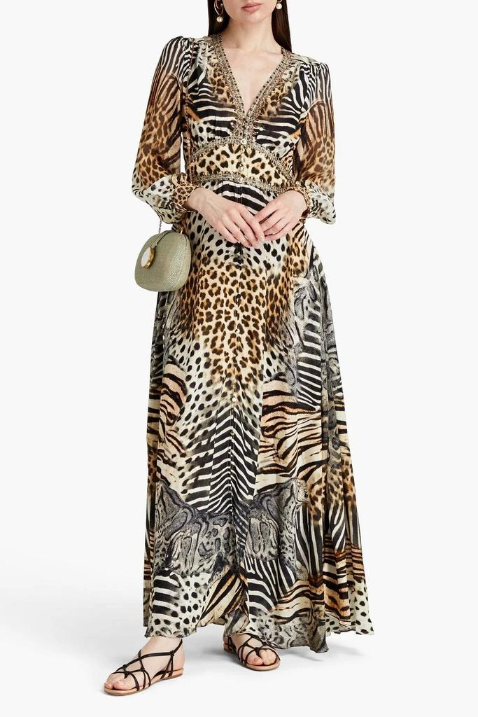 商品Camilla|Embellished printed silk crepe de chine maxi dress,价格¥1220,第2张图片详细描述