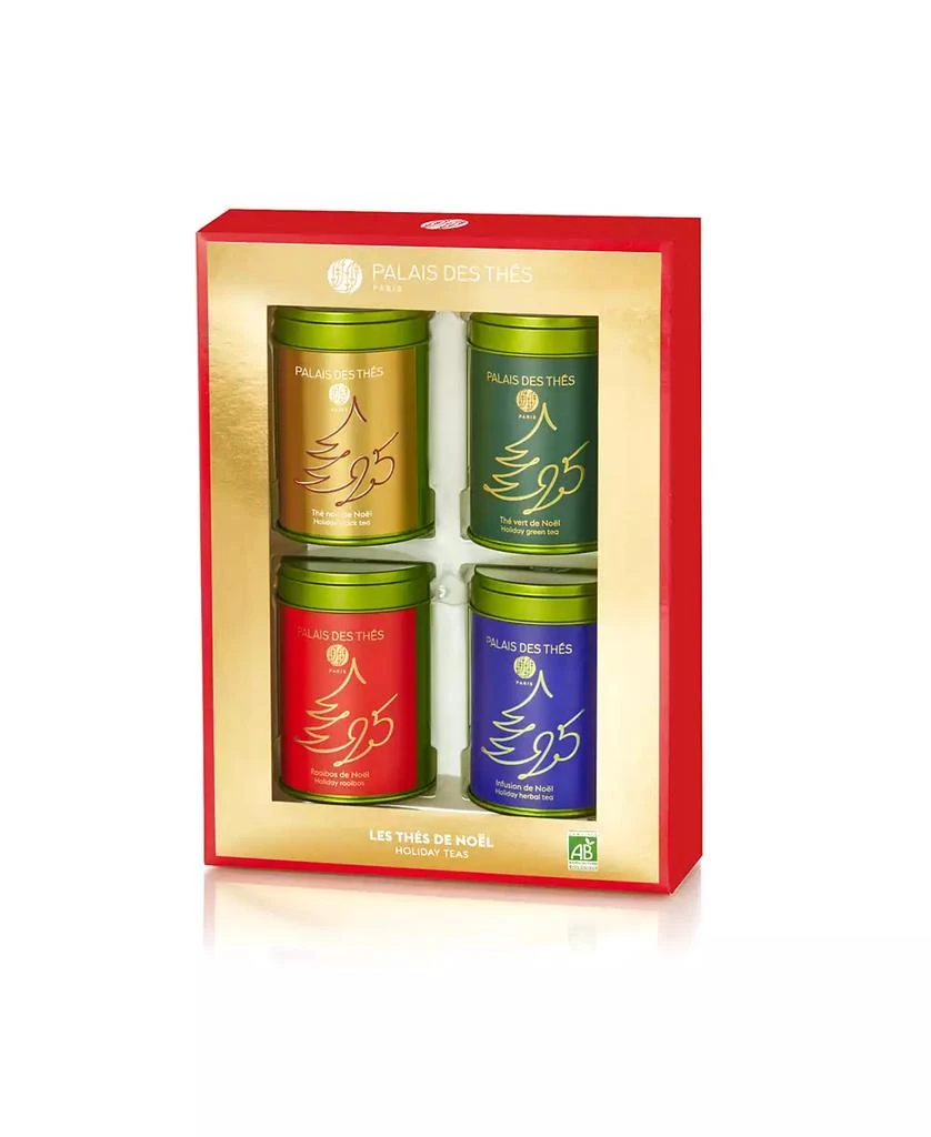 商品Palais des Thés|Holiday Miniature Loose Tea Tins Gift Box, 4 Piece,价格¥292,第1张图片