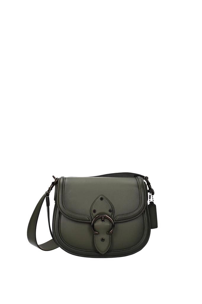 Crossbody Bag Leather Green商品第1张图片规格展示