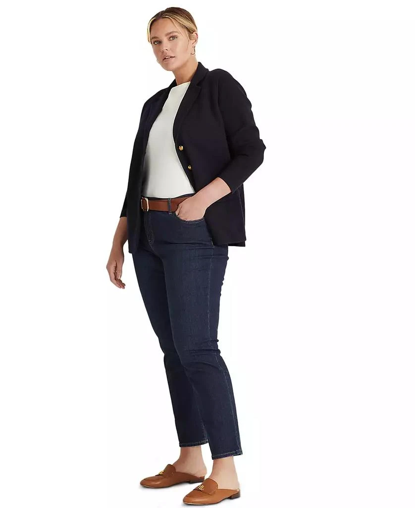 商品Ralph Lauren|Women's Plus Size Combed Cotton Single-Breasted Blazer,价格¥1117,第4张图片详细描述